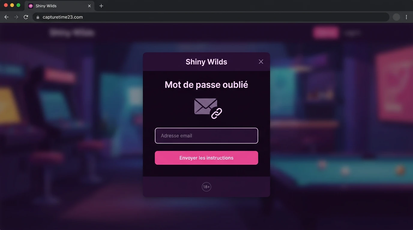 Récupération du mot de passe